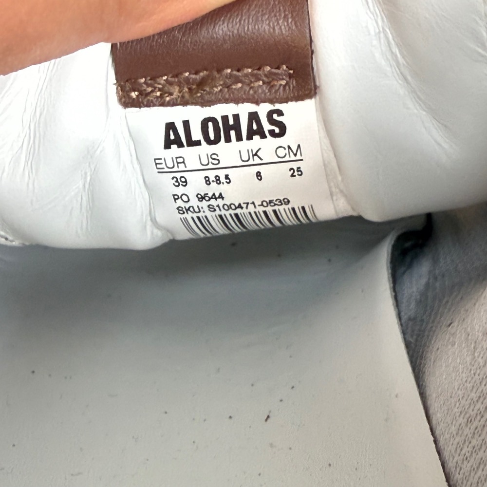 NEW ALOHAS Tb.490 Rife Chocolate Brown Leather Suede Sneakers Size 39 - Picture 12 of 12